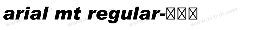 arial mt regular字体转换
